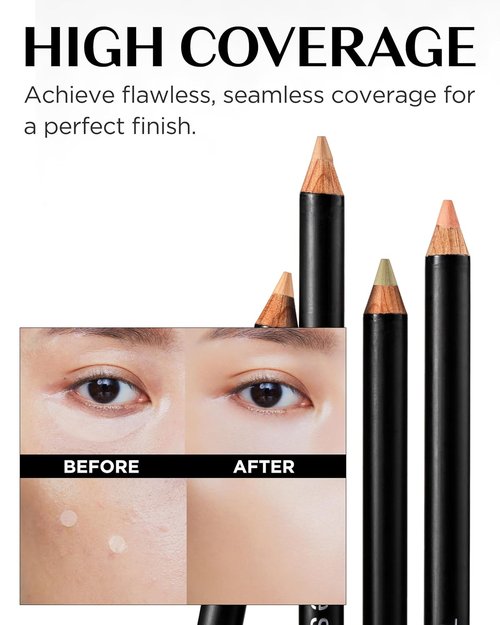 THESAEM Cover Perfection Concealer Pencil - Slim Multi-Use 0.04oz in 1.5 Natural Beige for Medium Skin Tones