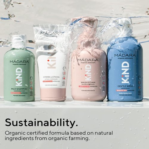 Madara Organic Skincare | KIND Gentle Body Wash – Organic Certified Kids Body Wash, Suitable For The Delicate Skin Of Kids And Adults, Non-drying Formula, Sensitive Skin-approved, 13.18oz