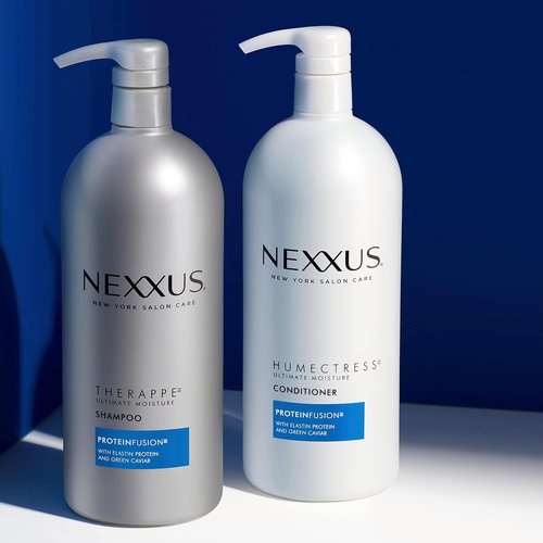 Nexxus Therappe & Humectress Shampoo and Conditioner Set - Silicone-Free Moisturizing Formula | 33.8 oz Each for Thicker, Stronger Hair