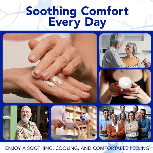 Neuropathy Cream,Neuropathy Soothing Cream - Maximum Strength for Feet, Hands, Legs & Back, Non-Greasy, Plant-Based Formula for Men & Women