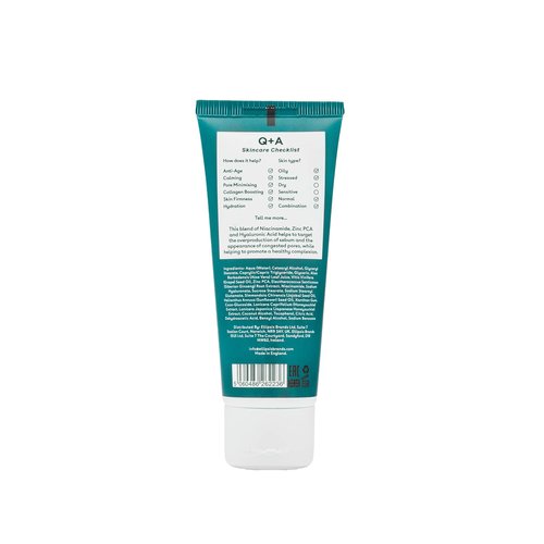 Q+A Zinc PCA Daily Moisturizer - Hydrating Face Cream for Oily Skin | Niacinamide & Ginseng, 75ml