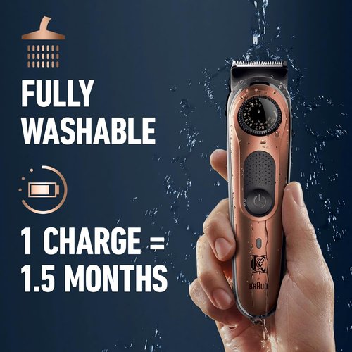 King C. Gillette Beard Trimmer PRO - Cordless Design with 40 Length Settings & Accessories Included
