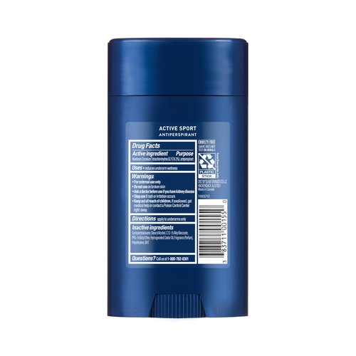 Suave Active Sport Men’s Antiperspirant Deodorant, All Day Bergamot & Wood Scent, for 48hr Odor & Wetness Protection, 2.7oz, 12 Pack