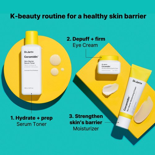Dr.Jart+ Ceramidin Korean Under Eye Cream with Ceramides | Korean Skin Care, 0.5 Fl Oz
