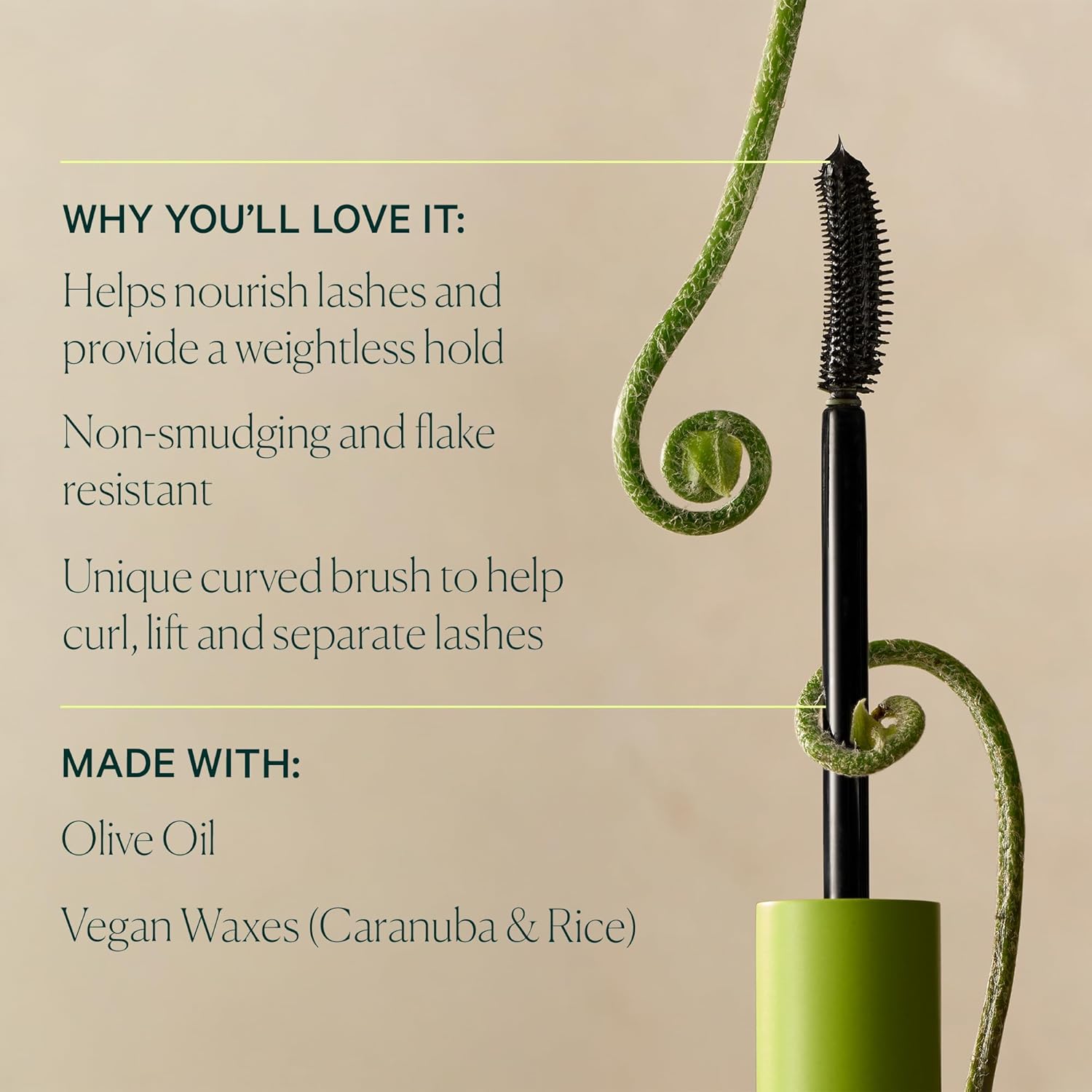Well People Expressionist Curling Mascara - Weightless Formula with Curved Brush | Nourishes Lashes, Black