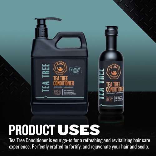 GIBS Grooming Tea Tree Conditioner - Nourishing Formula for Healthy Hair | 12 Fl. Oz.