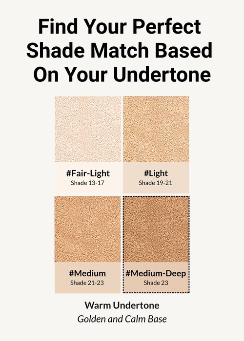 JUNG SAEM MOOL Essential Skin Nuder Longwear Cushion 0.98 Fl Oz, Refill Included, 24H Lasting Cushion Foundation with High Coverage, Semi-Matte Natural Finish, Korean Foundation Makeup (Medium Deep)