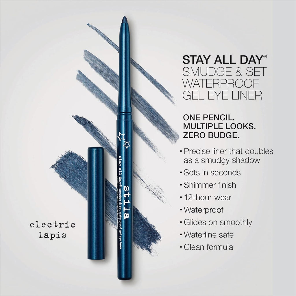 Stila Stay All Day® Waterproof Gel Eyeliner - Long-Wear Smudge & Fade-Proof Pencil for Tightlining | 12-Hour No Budge Performance