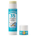 Badger Mineral Sunscreen Face Stick - SPF 35, Organic Unscented Zinc Oxide, Coral Reef Safe | 0.65 oz Travel Size