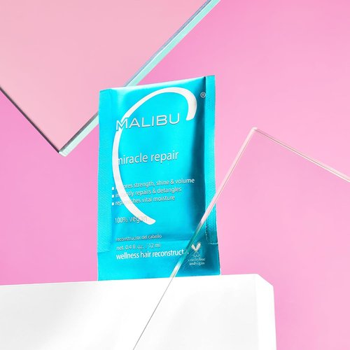 Malibu C Miracle Repair Hair Reconstructor - Nourishing Treatment for Damaged Hair - Flax Protein & Vitamin B5