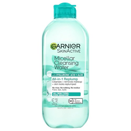 Garnier Micellar Water - Hydrating Facial Cleanser & Makeup Remover with Hyaluronic Acid | 13.5 Fl Oz