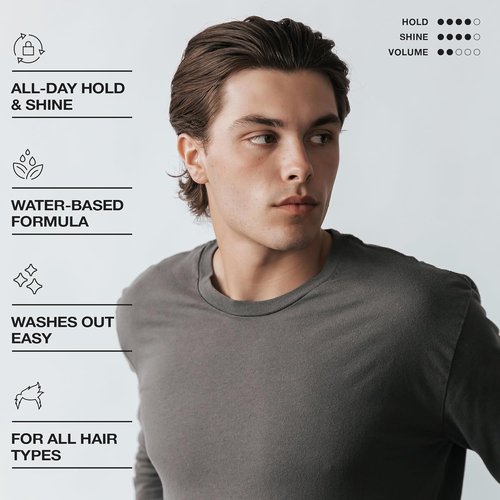 CRVFT Pomade - Medium Hold Styling Gel with Semi-Matte Finish - 2oz | Water-Based, Boss Scented for All Hair Types