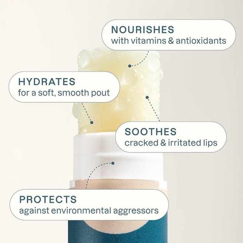 Cliganic Organic Lip Balm Set | 6 Tropical Flavors - 100% Natural Moisturizer for Dry Lips