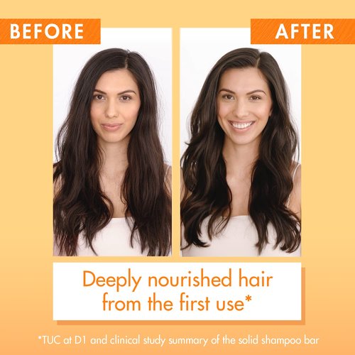 Klorane Nourishing Shampoo Bar - Mango Infused | 2.8 Oz for Soft, Hydrated Hair