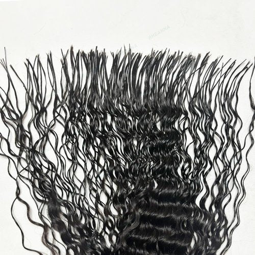 RHEANNA Pre-Divided Curly Bulk Human Hair For Boho Braids Loose Deep Wave Bulk Human Hair For Braiding Double Drawn Extensions (160 Roots)20inch/50g