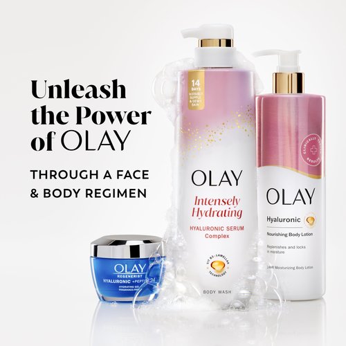Olay Body Wash for Women, Elasticity Boosting, Collagen Peptide Serum Complex, Renews Moisture, Free of Parabens & Phthalates, Vitamin B3 Lameller Technology, For All Skin Types, 26 fl oz (Pack of 2)