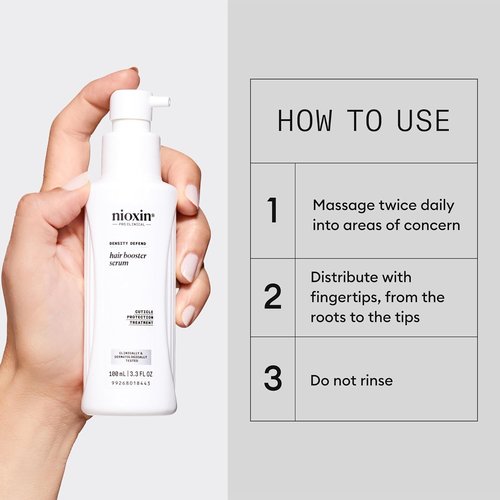 Nioxin Hair Booster Serum - Advanced Leave-In Treatment for Strengthening & Conditioning | 3.4 Fl Oz