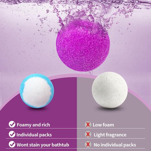 Bath Bombs Birthday Gifts for Women & Men, 24-Pack Valentines Day Gifts for Her & Him Set, Aromatherapy Bubble Bath, Handmade Natural & Organic, Spa Relaxing Gifts for Wife Girlfriend Coworkers