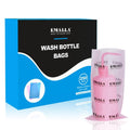 Emalla Tattoo Wash Bottle Bags, 250Pcs Disposable Squeeze Bottle Covers Sleeves Pink Wash Bottle Bags Waterproof Sleeves for Tattoo Bottles Tattoo Supplies