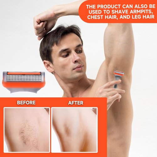 Skiennix 24Pcs Premium Razor Blades - 5-Layer Stainless Steel Refills for Gillette Fusion 5