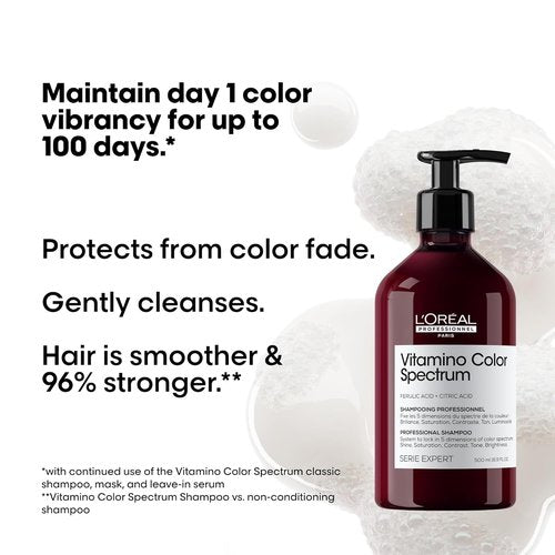 L'Oréal Professionnel Vitamino Color Shampoo Set - Neutralizes Yellow Tones & Enhances Shine for Vibrant Blonde Hair