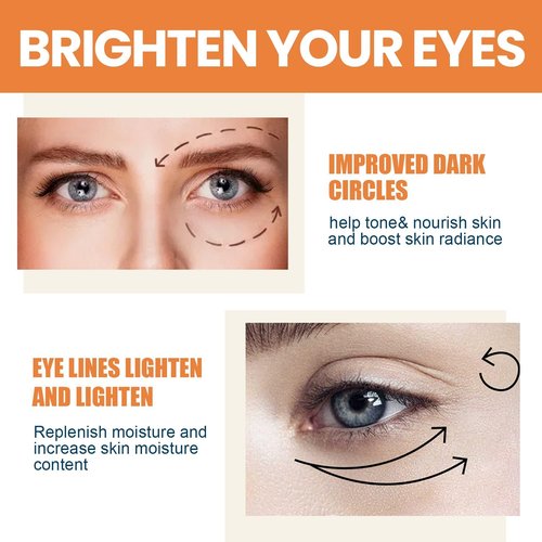 LOYOTICE Vitamin C Eye Balm - Hydrating & Brightening Cream Stick for Dark Circles | 3 Pcs Set