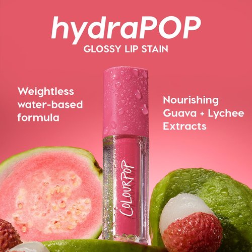 ColourPop HydraPop Glossy Lip Stain - Hydrating, Non-Drying Lip Gloss with Soft Tint - Juice Box (0.11 Fl Oz)
