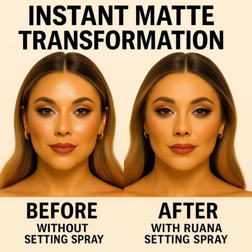 Ruana Makeup Setting Spray - Matte Finish, 16-Hour Hold & Oil Control Mist, 3.38 fl oz