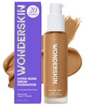 Wonderskin Hyper Bond All-Day Stay Serum Foundation - Waterproof & Transfer-Proof | 24HR Longwear with Niacinamide & Hyaluronic Acid - Lightweight Natural Finish (Afterglow)