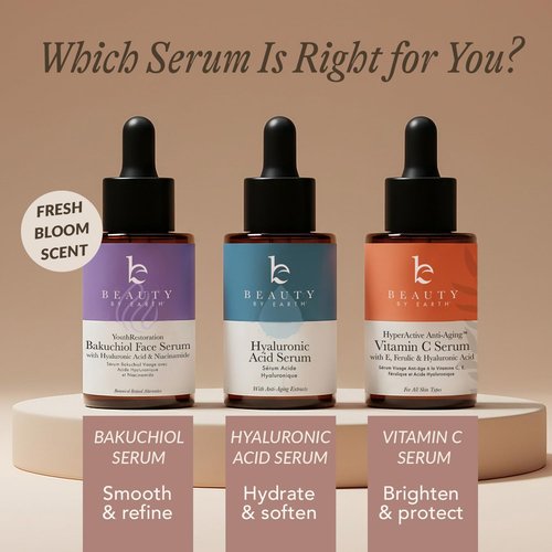 Bio Retinol Alternative Bakuchiol Serum - Smooths Skin & Reduces Fine Lines, USA Made with Natural & Organic Ingredients, Anti-Aging Skin Care Formula, Vegan, Cruelty Free