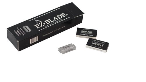 EZ BLADE Double Edge Razor Blades. 100 Count For Straight Razor Or Safety Razor