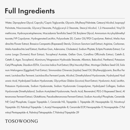 TOSOWOONG Real Retinol 0.1% Night Cream, Anti-Aging Face Moisturizer with Retinol, Bakuchiol, Firmer Skin, Reduce Wrinkles and Pore Minimizer | Korean Skincare for Face & Neck, 50ml / 1.69 fl. oz.