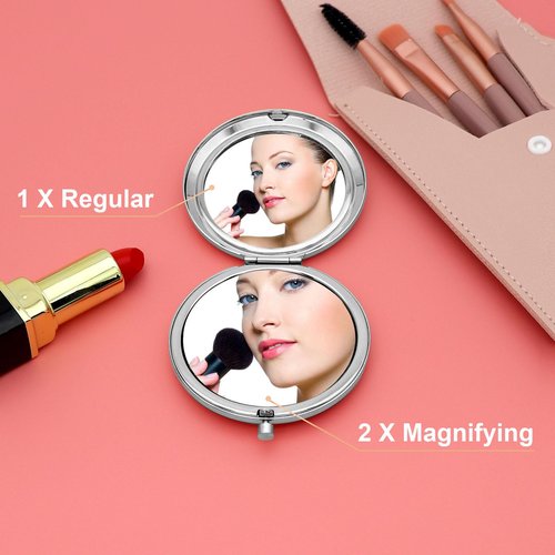 Gevody Bonus Daughter Gifts - Folding Makeup Mirror for Stepdaughter, Adopted Daughter or Mom's Gift - Perfect for Birthdays, Christmas or Graduation