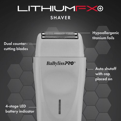 BaBylissPRO LithiumFX+ Limited Edition Cord/Cordless Double Foil Shaver - Mist Collection