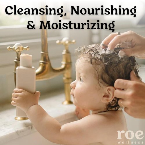 Roe Wellness Toddler & Baby Body Wash - Moisturizing, Fragrance-Free Formula | Natural Vanilla Scent | 9.4 fl oz