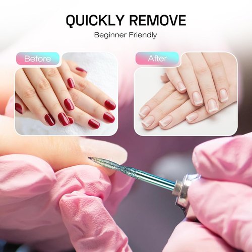 Depvko 10pcs Carbide Nail Drill Bits Set: Professional Cuticle Bit for Efile Nail Drill with 75pcs Small Sanding Bands (#80#120#180) & Mandrel Bit Acrylic Gel Nail Remover Tool Manicure Pedicure Kit