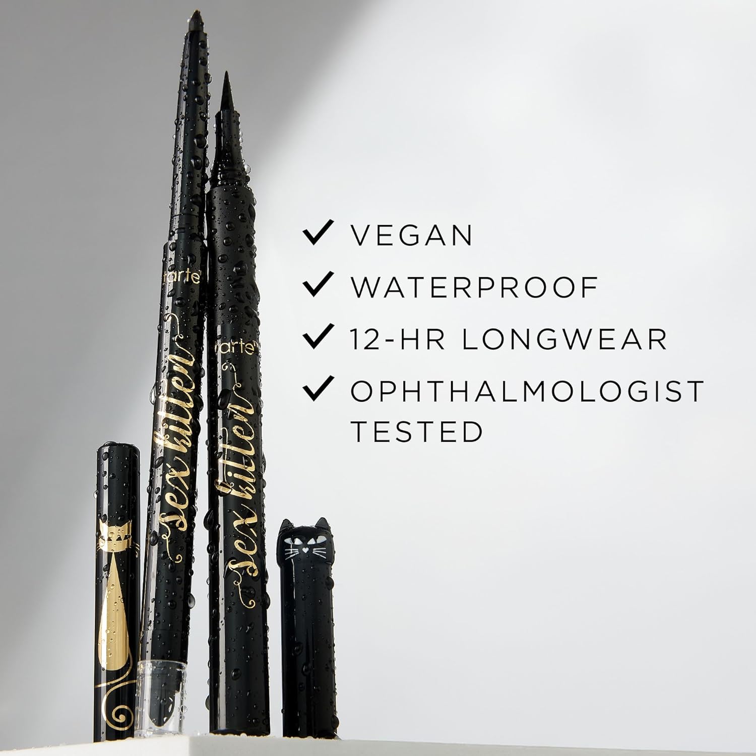 Tarte Sex Kitten Liner - Black Eyeliner Pen with Mineral Pigments for Bold, Waterproof All-Day Wear