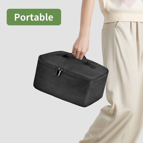 Boczif Waxing Kit Carry Bag, Wax Warmer Organizer Bag for Hair Removal Storage Bag, Wax Tool Bag Portable Travel Bags for Hotel Makeup Brush (Waxing Kit Bag-black)