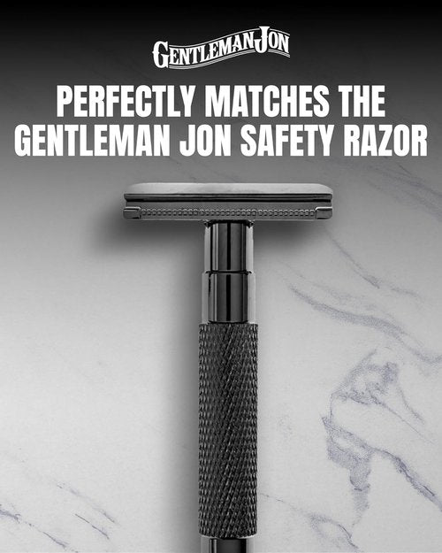 Gentleman Jon Shaving Stand - Heavy Duty Gunmetal Razor & Brush Holder with Weighted Base | Perfect for Wet Shave Kits