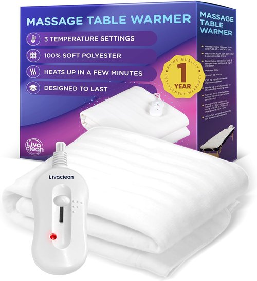 Skiennix Massage Table Warmer | Electric Heated Blanket with 3 Temperature Settings - 70.8” x 29.5”