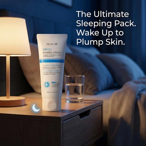KLALAB DR120 Barrier Cream – 120-Hour Moisture Retention with 5-Ceramide Complex & Hyaluronic Acid – Fragrance-Free Intensive Gel-Cream for Face & Body – Non-Comedogenic & Hypoallergenic (3.4 fl oz)