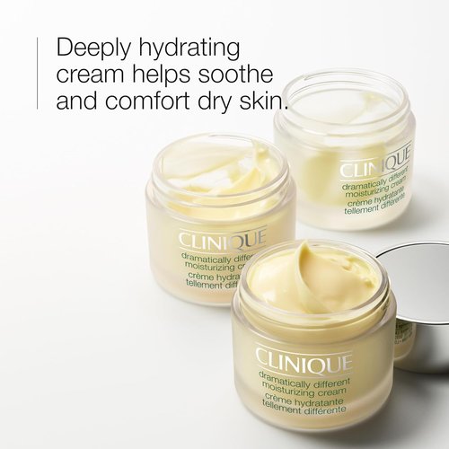 Clinique 3-Step Face Moisturizer - Dramatically Different Hydrating Cream for Dry Skin, 1.7 Fl Oz