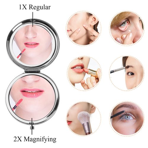 PLITI Bonus Daughter Compact Mirror Form Mom Dad Stepdaughter Gift to My Bonus Daughter Inspirational Pocket Mirror (Bonus Daughter CM)