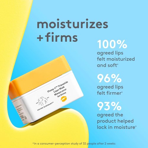 Drunk Elephant Plump-C Tripeptide Lip Mask - 20g | Clean, Cruelty-Free Skincare Without Fragrance