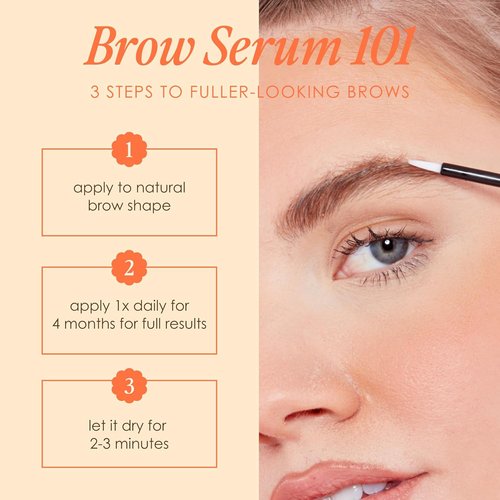 Grande Cosmetics GrandeBROW Brow Enhancing Serum - Fuller, Bolder Eyebrows with Vitamins & Peptides