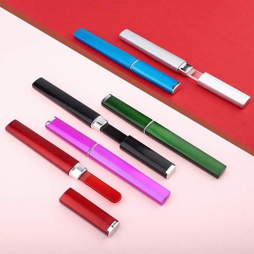 Mudder 6 Pack Glass Nail Files with Case for Natural Nails Crystal Double Sided Fingernail Files for Women Gentle Manicure Care Birthday Gifts Stocking Stuffers(Dark Colors)