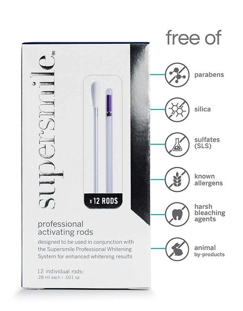 Supersmile Professional Whitening Activating Rods - Enhance Your Smile | 28 Count