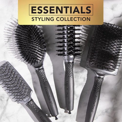Olivia Garden Essentials Styling Brush - Professional Detangling & Smoothing | Ideal for All Hair Types