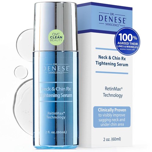 Dr. Denese Neck Firming Serum - Vitamin C & Peptide Roll-On 2 oz for Smooth, Radiant Skin | Enhances Elasticity & Hydration
