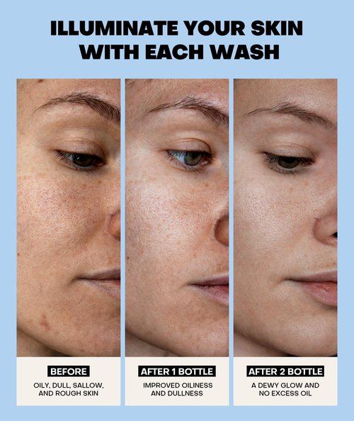 Ultra Gentle Foaming Face Wash with 13 Amino Acids, Deep Cleansing Facial Cleanser w/Brush Moisturizing & Non-Irritating Face Cleanser for Sensitive Dry All Skin, PH Balancing Oil Control Pore Cleaner